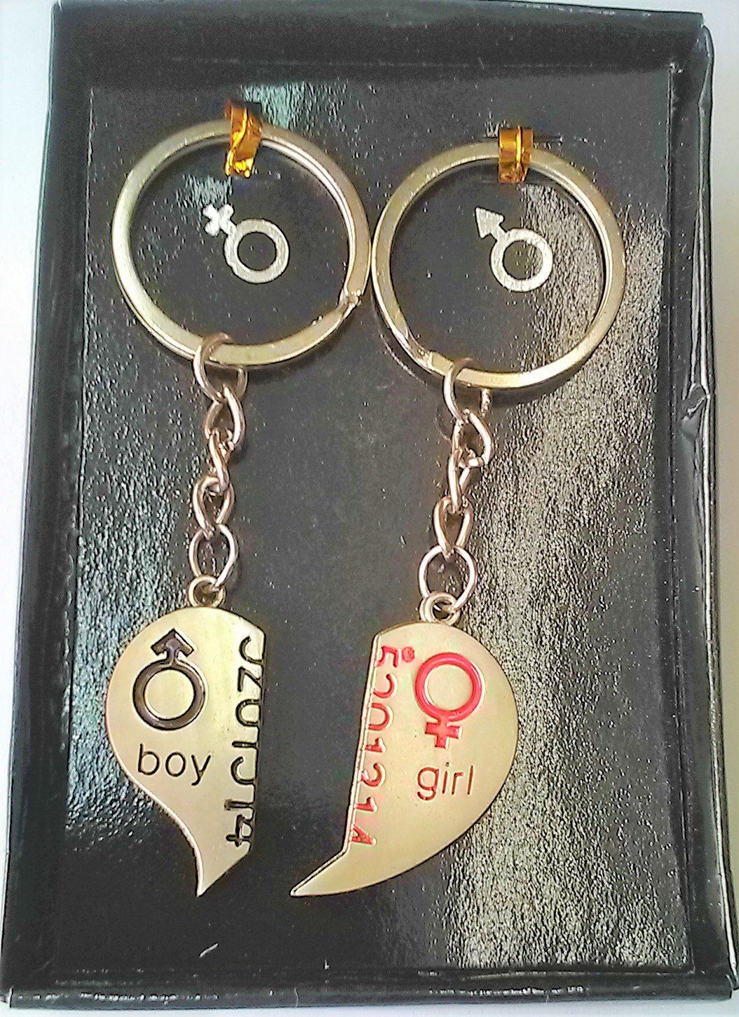 love Heart key chain. 2 pair Combo Pack.