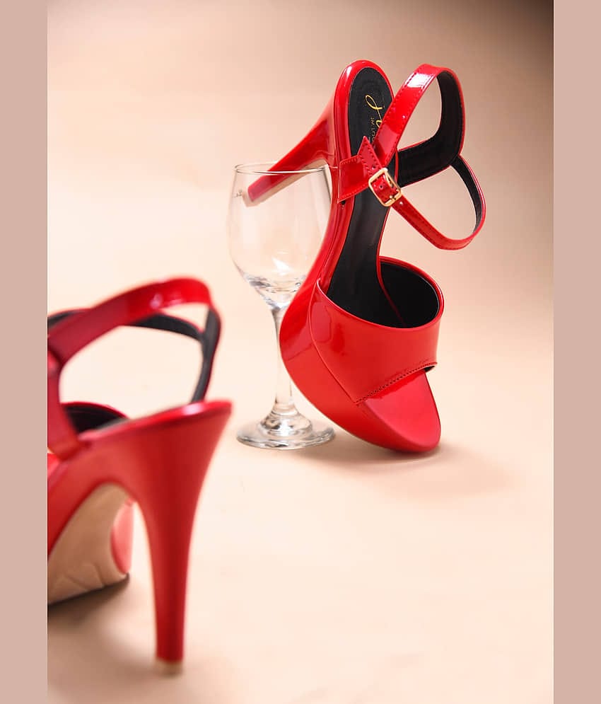 JM Looks Red Women's Sandal Heels