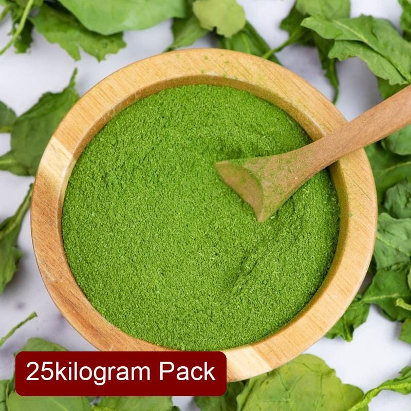 Premium Spinach Powder (25kg Bulk) | Spray Dried Instant Soluble | Natural Superfood Colorant