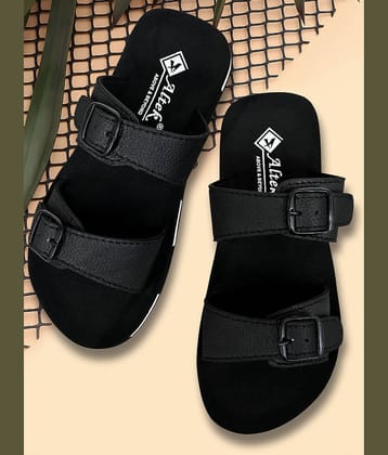 Chappal Wala Black Men's Thong Flip Flop
