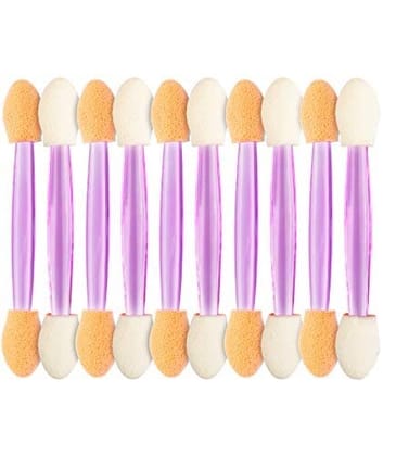 Elecsera Disposable Eyeshadow Brushes Dual Sides Eye Shadow Sponge Applicators (Pack of 10)