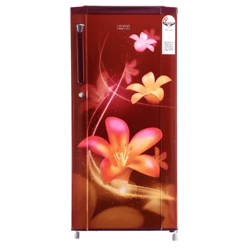 Croma 185 Litres 2 Star Direct Cool Single Door Refrigerator with Anti Fungal Gasket (2025 Model, Red Erica)