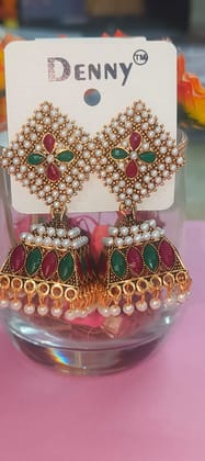 MRS RIGHT ALLOY MULTICOLOR JHUMKA EARRING FOR WOMEN AND GIRLS MRS RIGHT ALLOY MULTICOLOR JHUMKA EARRING FOR WOMEN AND GIRLS