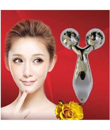 KALOPSIA INDUSTRIES Face Roller 3D Y Shape Aluminium Big Roller Microcurrent massager
