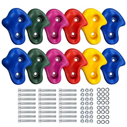 Reznor Premium Climbing Holds Set for Rock Climbers - Durable Stone-Inspired Grips