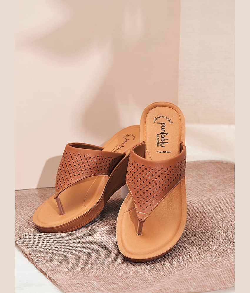 Puntoblu PU23J5-TAN Tan Women's Slip On Heels