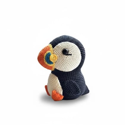 Handmade Crochet Puffin Plush Toy
