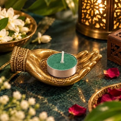 Green Tea Light Candles