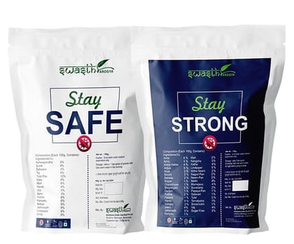 Stay Safe And Stay Strong Kit | Natural Immunity Booster (Pack of 2-150 g. each) Total 300g. Powder