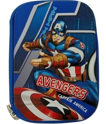 ECLET Full jambo Hardtop EVA Pencil Case Stationery Box Pen Holder Zipper Pouch Cosmetics Organizer School Kids Girls/Boys Multipurpose (Pack of 1) Random design & color sent