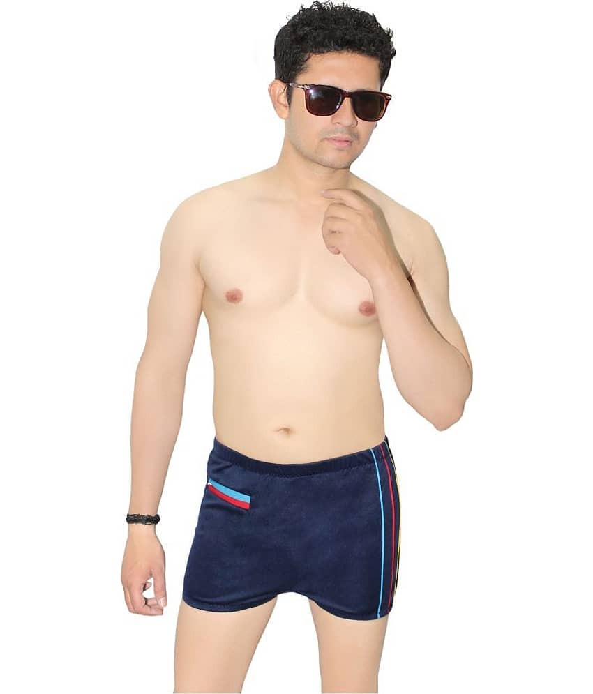 Goodluck Navy Nylon Swimsuit Single