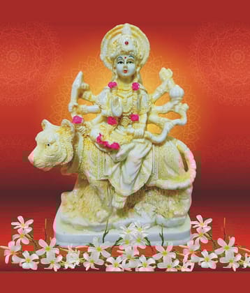 WINSOME COLLECTION Polyresin Goddess Durga Idol ( 16 cm )