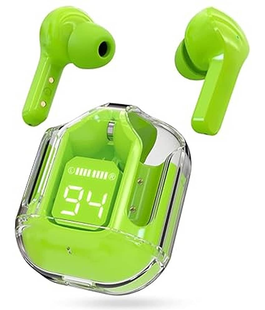 MS Wholesellar Ultra Burds Bluetooth Bluetooth Earphone In Ear Active Noise cancellation Green