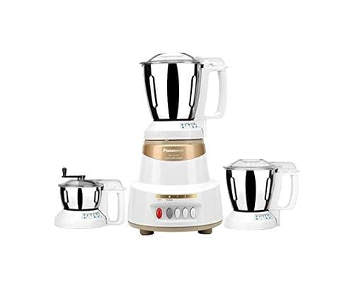 Panasonic 600W Mixer Grinder with 3 Stainless Steel Jars set, (Marble Gold) MX-AV325 | Elements Series With SS304 Grade Stainless Steel Blade Panasonic 600W Mixer Grinder with 3 Stainless Steel Jars set, (Marble Gold) MX-AV325 | Elements Series With SS30