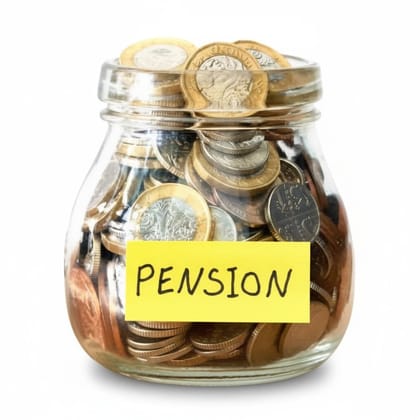 Glass Pension Savings Jar