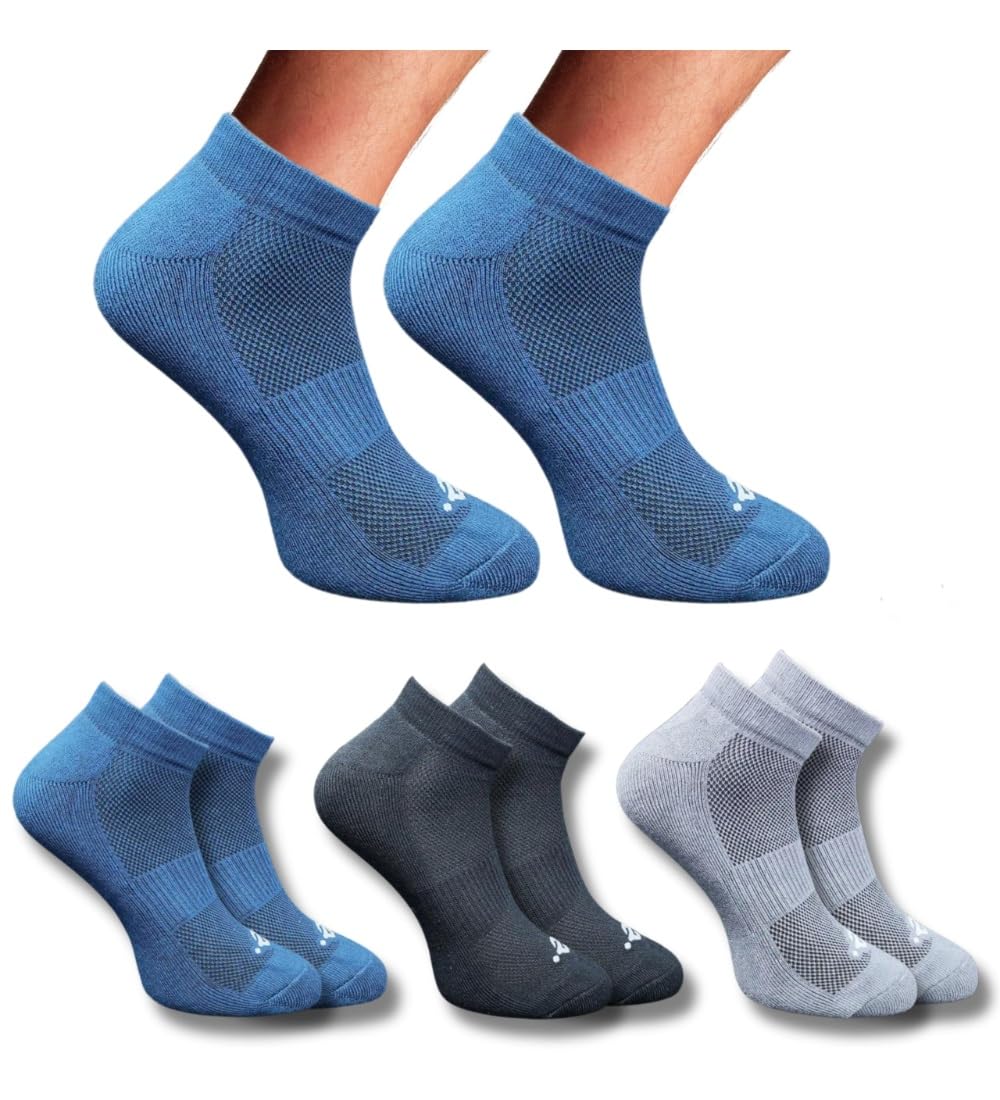 3_Pair Set Unisex Casual Cotton Printed Low Cut Socks (Multicolor)