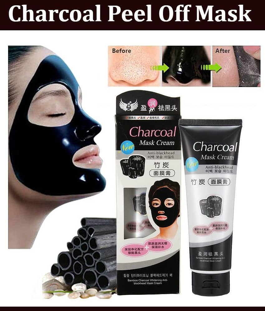 Charcoal Mask Anti Blackhead Facial Kit Peel Off Mask 130 gm