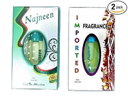 Nazneen and Imported Real & Natural Fragrance, Very Long Lasting Attar Each (8ml)| Alcohol Free - for Men and Women Nazneen and Imported Real & Natural Fragrance, Very Long Lasting Attar Each (8ml)| Alcohol Free - for Men and Women