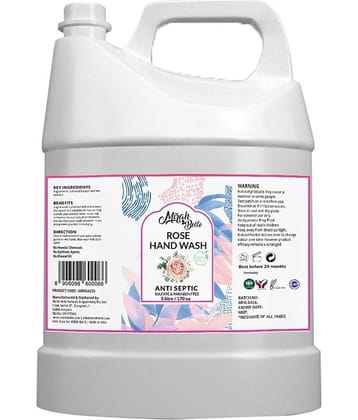 Mirah Belle Rose Hand Wash Can Bulk Pack for Refill Sulfate Free Hand Wash 5000 mL Pack of 1