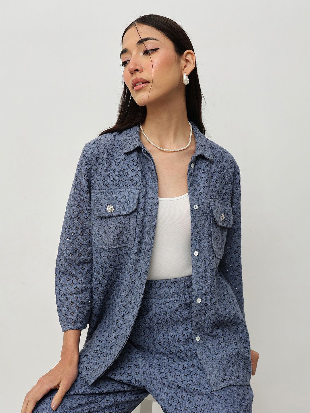 Schiffli Co-ord Set
