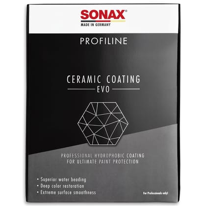 Sonax PROFILINE Professional CC EVO Hydrophobic Ceramic Coating Two-Stage Coating SiO2 Base Coat Si-carbon Technology Paint Protection Car Detailing Glossy Finish Wet Look Sealing Durable product