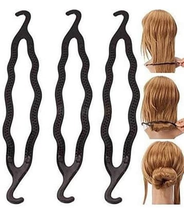 ULTIMATE SHOPPING NETWORK Black Women's Comb Clip ( Pack of 6 )