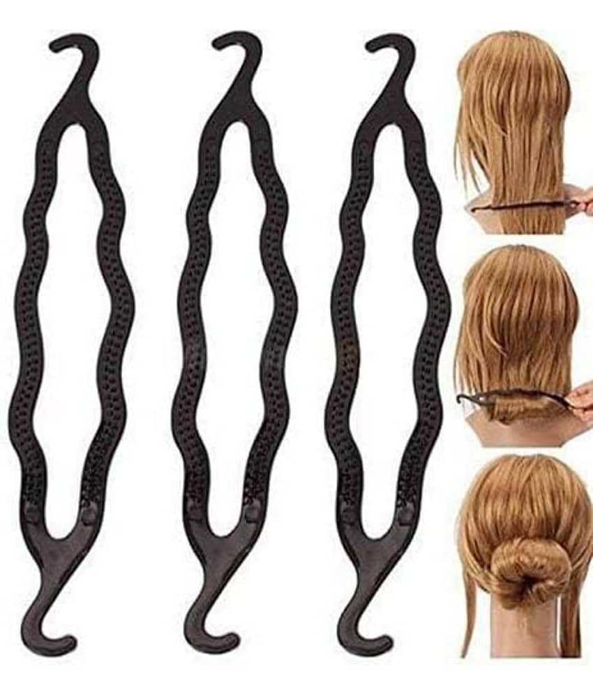 ULTIMATE SHOPPING NETWORK Black Women's Comb Clip ( Pack of 6 )