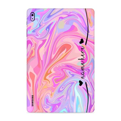 Wrapcart Liquid Swrill Custom Name Tab Skin for Samsung Galaxy & Lenovo Tabs
