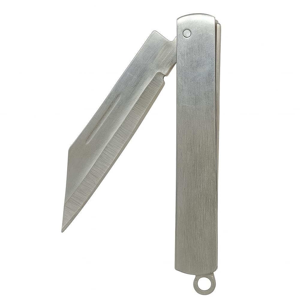 7� Inch Foldable Pocket Knife (Pack of 2) � Manual Folding Design Knives for Kitchen, Camping & Travel � Stainless Steel Fruit & Vegetable Cutter � Travel Friendly Key Chain
