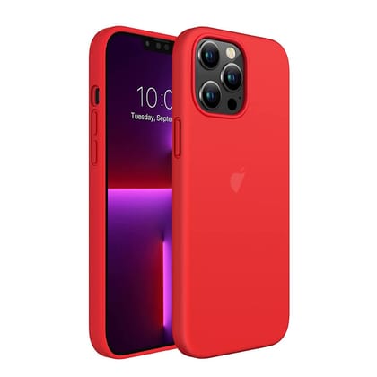 LIRAMARK Liquid Silicone Soft Back Cover Case for Apple iPhone 13 Pro Max (6.7 Inch)