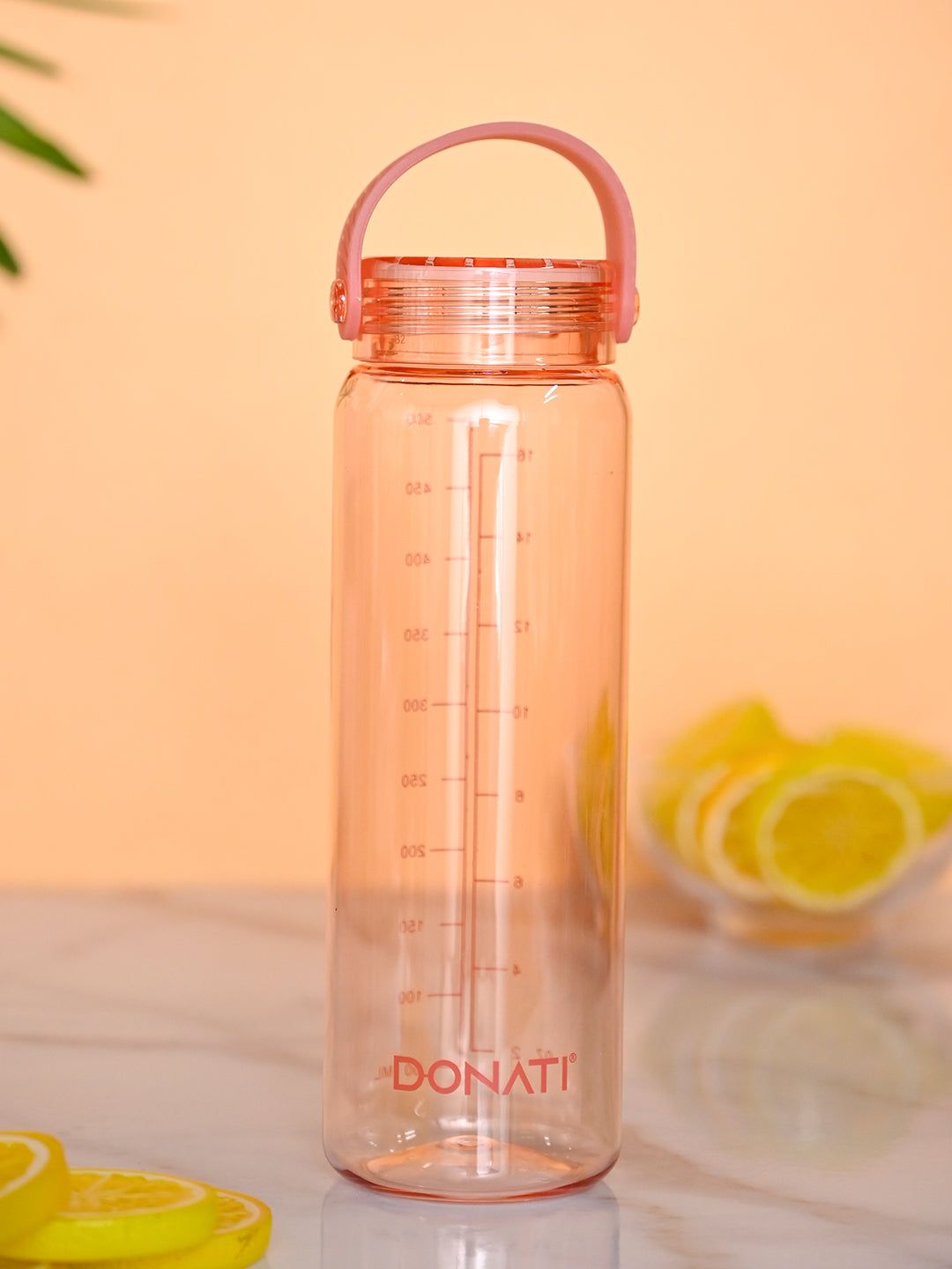 Donati Travel Bottle 530ML - Peach Plastic Glossy Finish