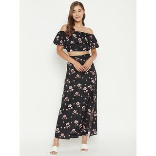 Purys Women Co-ords Black Dress