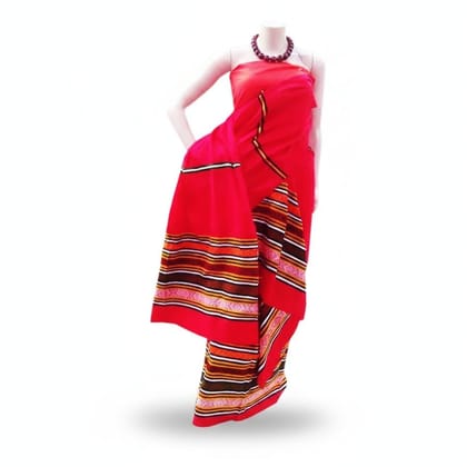 Traditional Woven Red Ethnic Saree