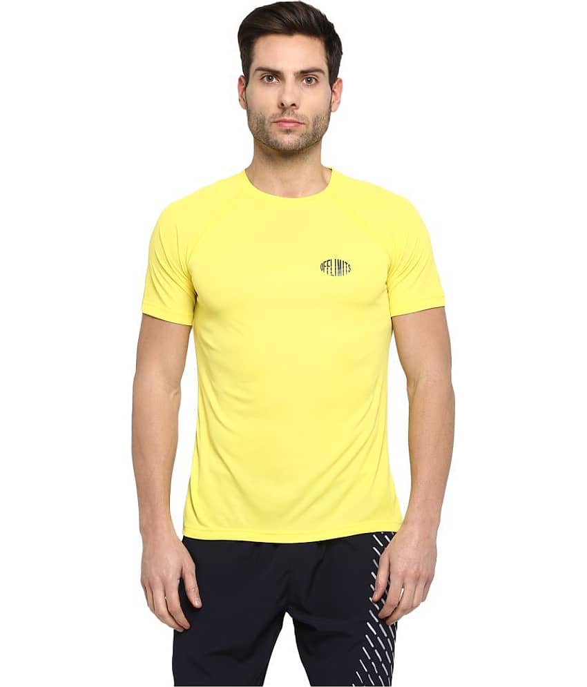 OFF LIMITS Yellow Polyester T-Shirt