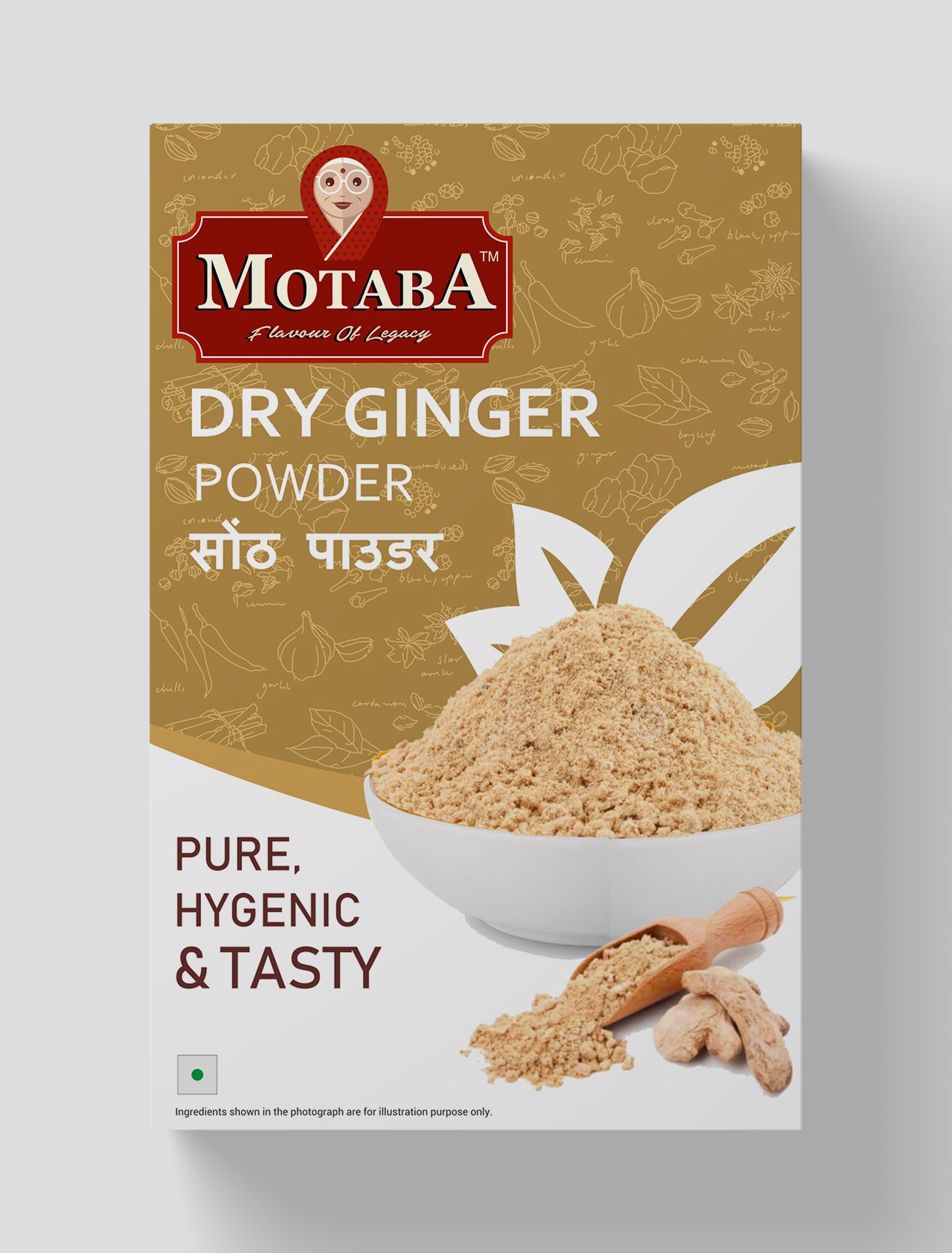 MOTABA Dry Ginger Powder, 100 gm - MOTABA Dry Ginger Powder, 100 gm