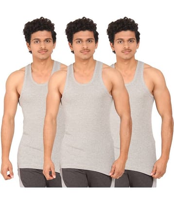 TT Pack of 3 Cotton Blend Sleeveless Vest For Men ( Multi )