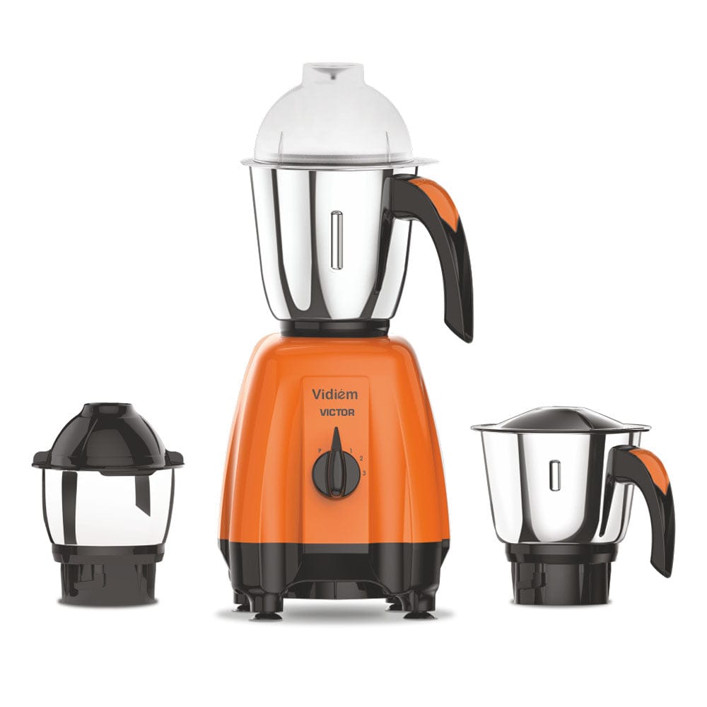 Vidiem Victor 3 Jars Mixer Grinder 650W Vidiem Victor 3 Jars Mixer Grinder 650W - Orange