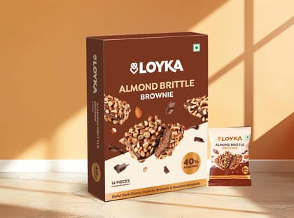 Loyka Brownie Brittle (120g) | Fudgy Chocolate Brownie Crunch | Gourmet Dessert