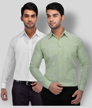 DESHBANDHU DBK - Multicolor Cotton Regular Fit Men's Formal Shirt (Pack of 2)