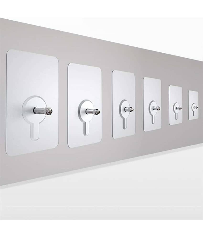 Installation Hanging, Waterproof Screws Wall Hook (Transparent) - Set of 6