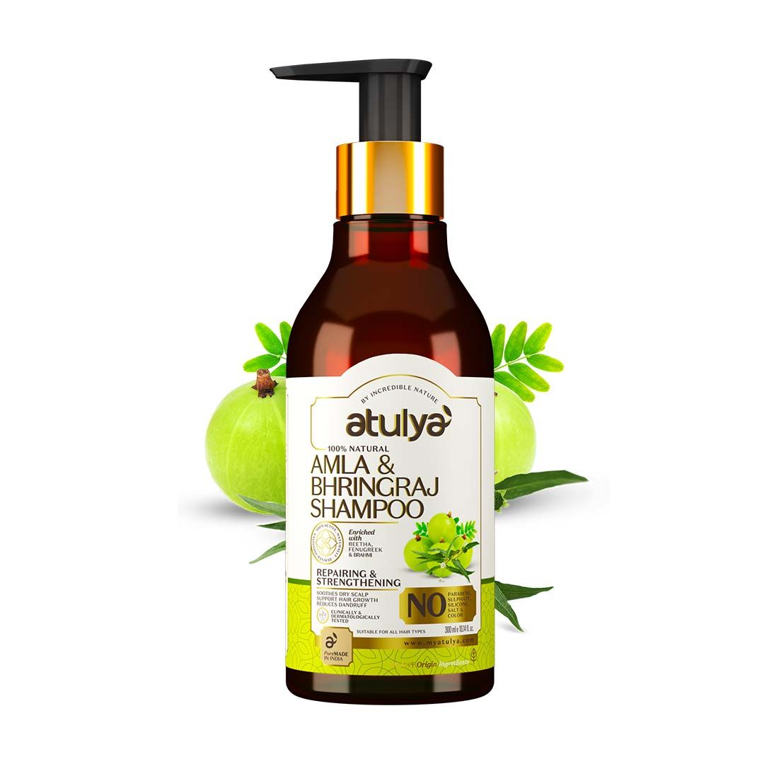 Atulya Amla & Bhringraj Shampoo for Hair Repairing - 300ml