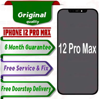 Apple iPhone 12 Pro Max  (display glass combo folder) Mobile Display LCD Screen With Touch