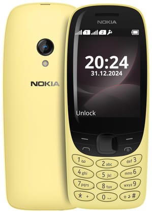 Nokia 6310 Dual SIM Keypad Phone with a 2.8 Screen, Wireless FM Radio and Rear Camera with Flash | 1 Year Replacement Guarantee | Yellow