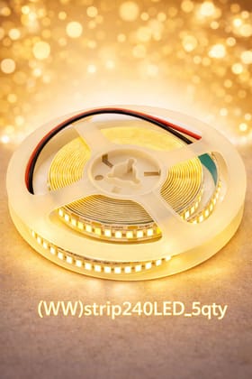 SPARKWORLD 240 LEDs 5 m Yellow Steady Strip Rice Lights (Pack of 5) SPARKWORLD 240 LEDs 5 m Yellow Steady Strip Rice Lights (Pack of 5)