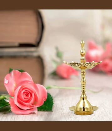 FASHION BIZZ Brass Floor Diya - Pack of 1