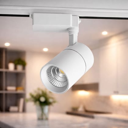 SPARKWORLD 10W LED Track Light (White Body, Cool White) | Adjustable COB Focus Light for Showroom, Home & Retail Display Modern Ceiling Spotlight SPARKWORLD 10W LED Track Light (White Body, Cool White) | Adjustable COB Focus Light for Showroom, Home & Retail Display Modern Ceiling Spotlight