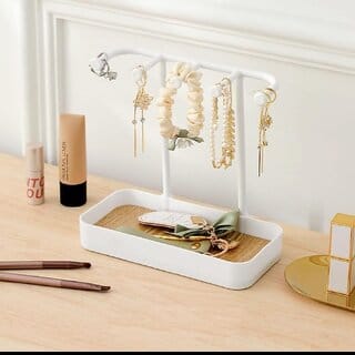 Jewellery Organiser Stand for Dressing Table or bathroom use,Display Stand Organizer for Earring, Necklace, Bracelets,