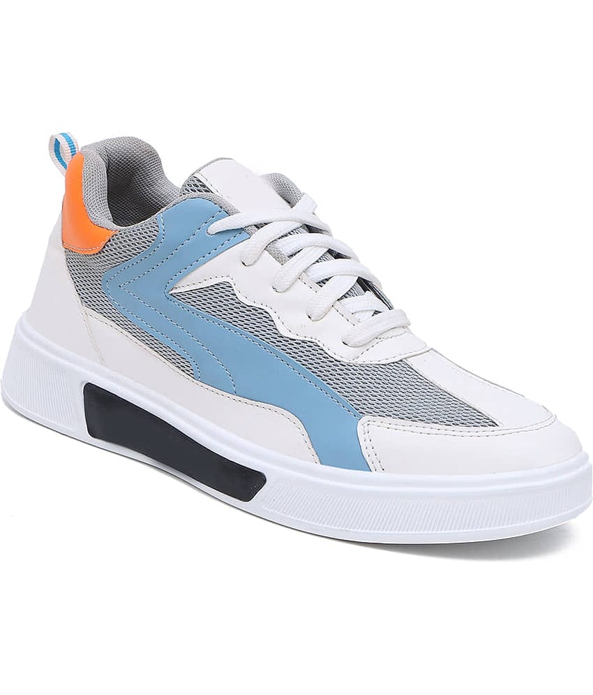 FIGOR Men's Multi Stylish/Comfortable/party Wear Synthetic Lace-Ups Sneakers