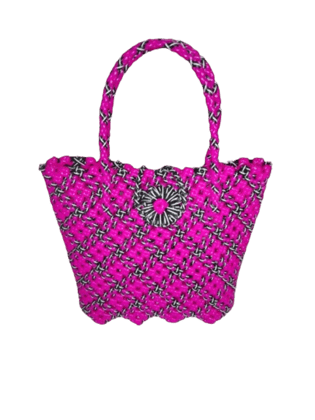  ASOMI Hand Woven Plastic Tote BaG