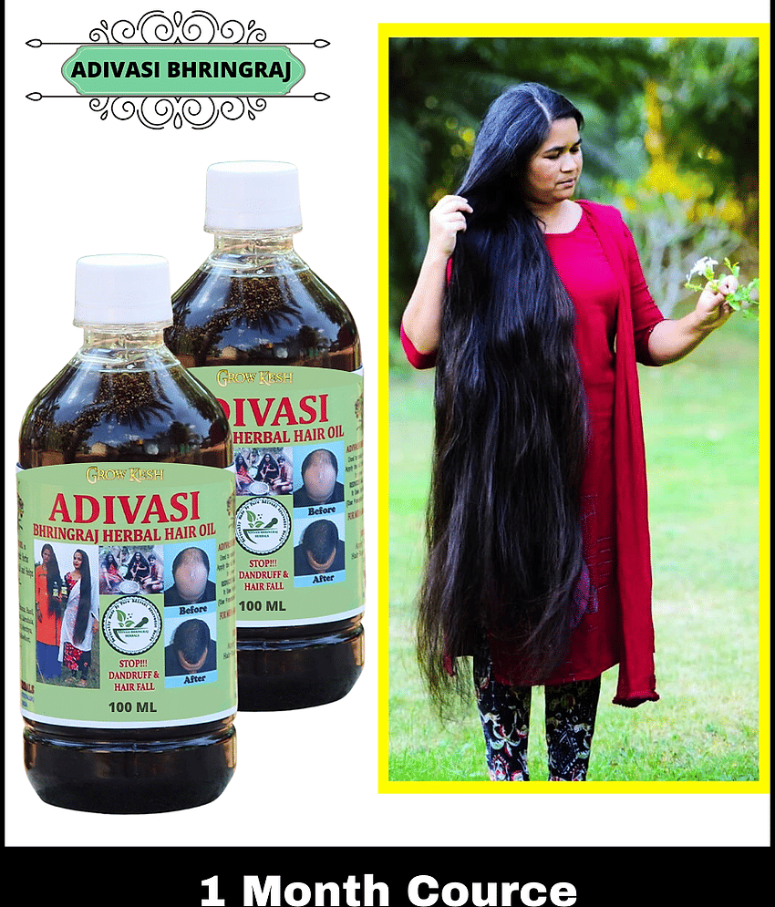 Growkesh - Anti Hair Fall Bhringraj Oil 200 ml ( Pack of 2 )